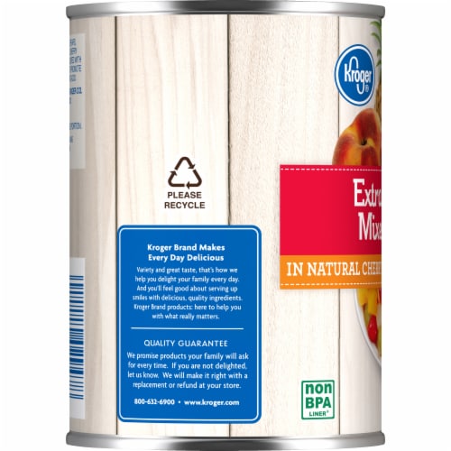 Kroger® Canned Extra Cherry Mixed Fruit in Light Syrup Perspective: top
