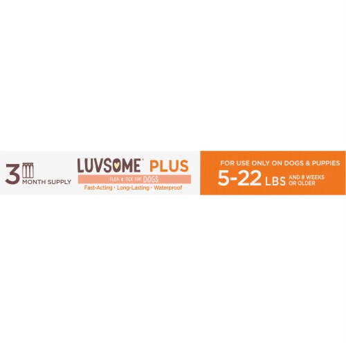 Luvsome® Plus Flea & Tick for Dogs Perspective: top