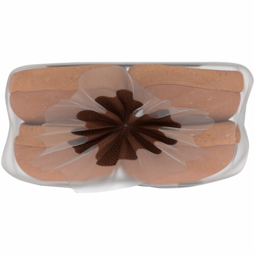 Simple Truth Organic® 100% Whole Wheat Hamburger Buns Perspective: top