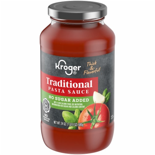 Kroger® No Sugar Added Traditional Pasta Sauce Perspective: top