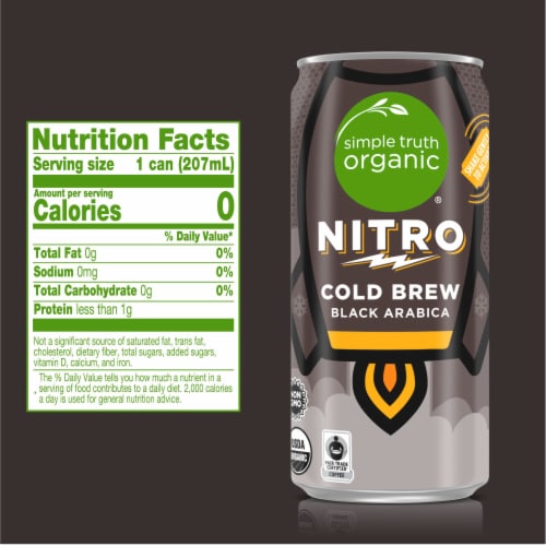 Simple Truth Organic™ Nitro Black Cold Brew Coffee Perspective: top