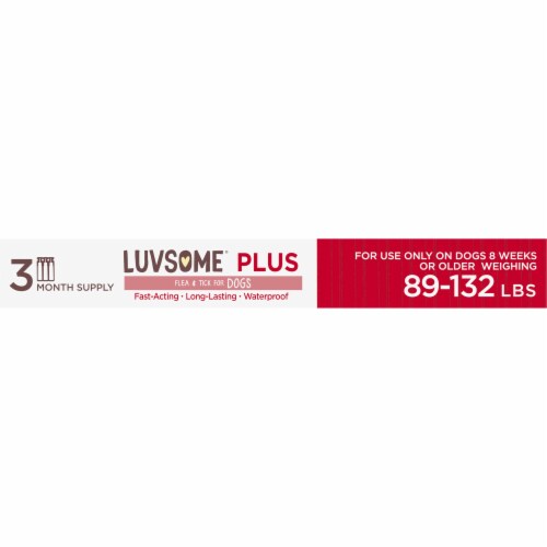 Luvsome® Plus Flea & Tick for Dogs Perspective: top