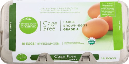 Simple Truth Organic™ Cage Free Large Brown Eggs Perspective: top