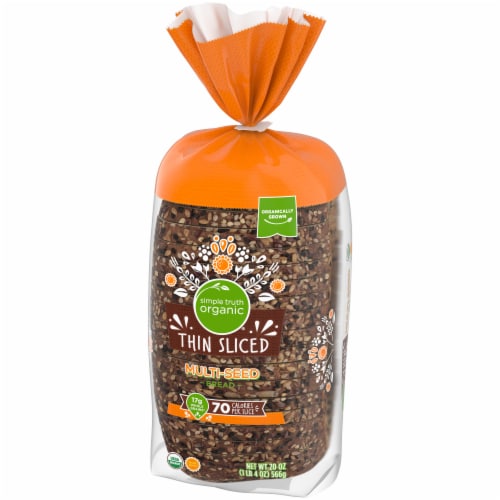 Simple Truth Organic® Multi-Seed Thin Sliced Bread Perspective: top