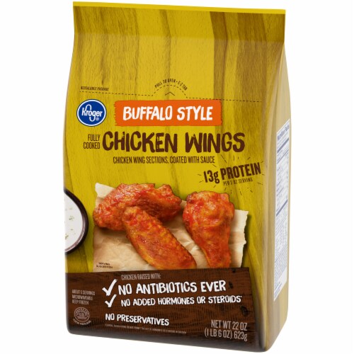 Kroger® Frozen Fully Cooked Buffalo Style Chicken Wings Perspective: top