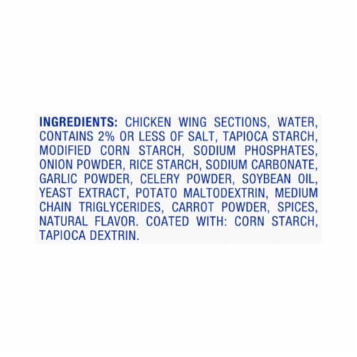 Kroger® Fully Cooked Frozen Crispy Chicken Wings Traditional Perspective: top