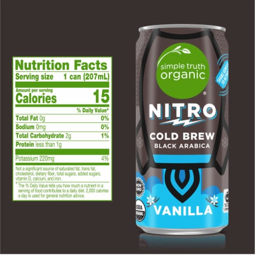 Simple Truth Organic® Nitro Vanilla-Flavored Cold Brew Coffee Perspective: top