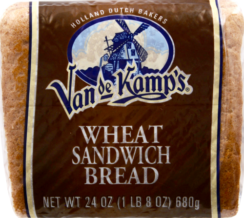 Van De Kamp's Tender Twist Wheat Sandwich Bread Perspective: top
