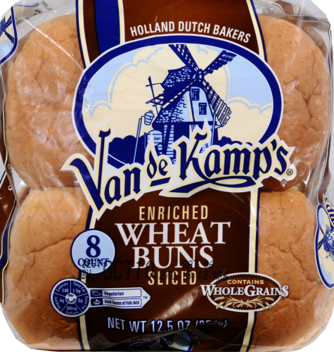 Van de Kamp's Sliced Wheat Buns Perspective: top