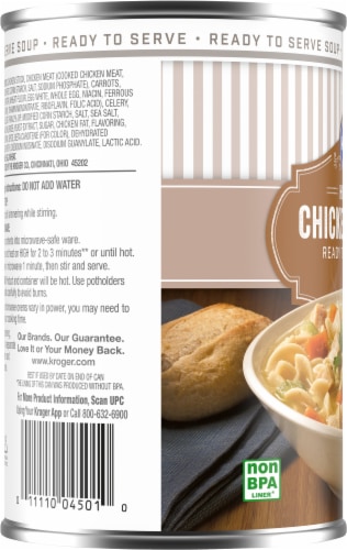 Kroger® Hearty Chicken Noodle Soup Perspective: top