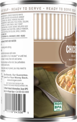 Kroger® Roasted Chicken Noodle Soup Perspective: top
