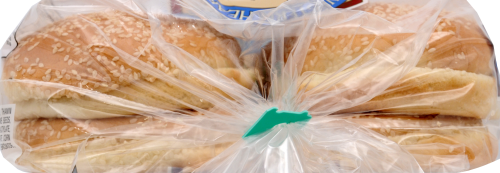 Western Golden Sesame Sandwich Buns Perspective: top