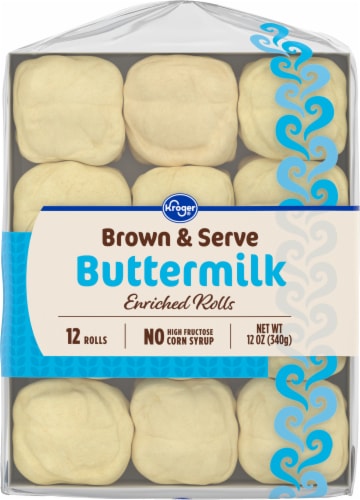 Kroger® Brown & Serve Buttermilk Rolls Perspective: top