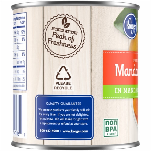 Kroger® Canned Mandarin Oranges in Juice Perspective: top