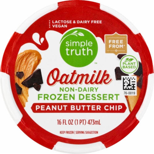 Simple Truth™ Peanut Butter Chip Oatmilk Dairy Free Frozen Dessert Perspective: top