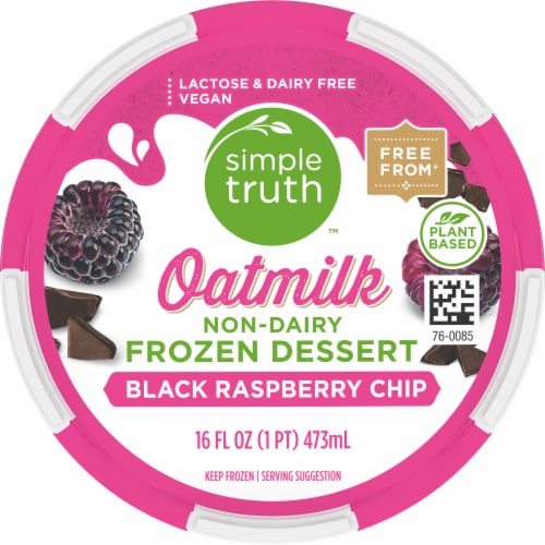 Simple Truth™ Black Raspberry Chip Oatmilk Dairy Free Frozen Dessert Perspective: top