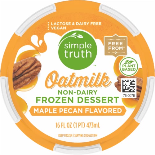 Simple Truth™ Maple Pecan Oatmilk Non-Dairy Frozen Dessert Perspective: top