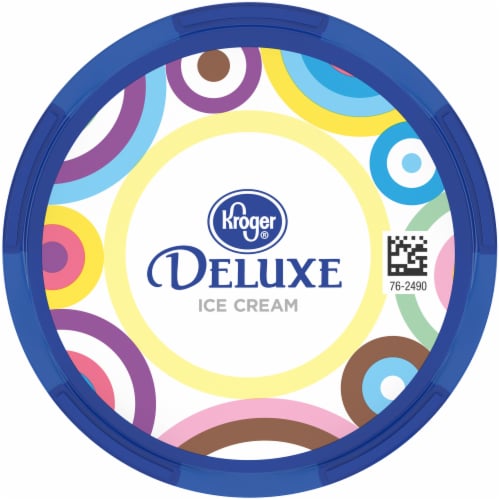Kroger® Deluxe Unicorn Swirl Ice Cream Pint Perspective: top