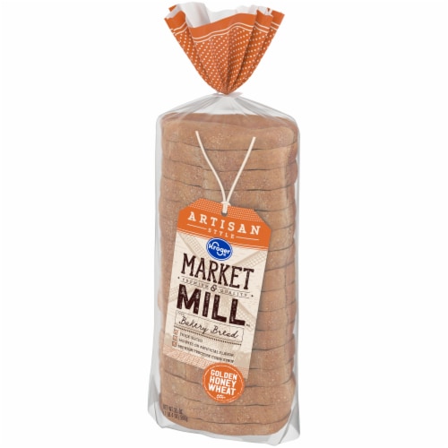 Kroger® Market & Mill® Artisan Honey Wheat Bread Perspective: top
