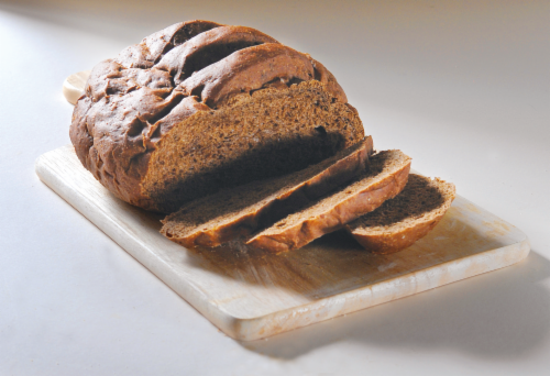Bakery Fresh Pumpernickel Rye Bread Perspective: top