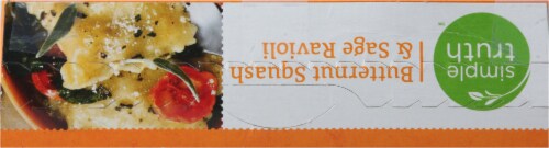 Simple Truth™ Butternut Squash & Sage Ravioli Frozen Meal Perspective: top