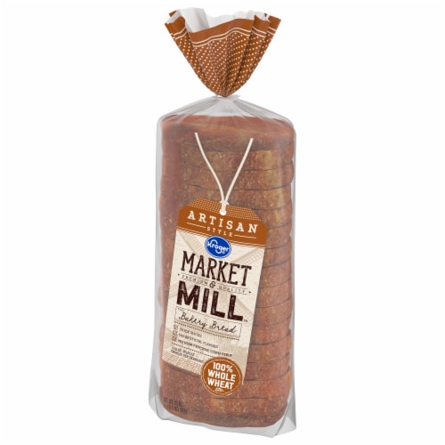 Kroger® Market & Mill® Artisan Whole Wheat Bread Perspective: top