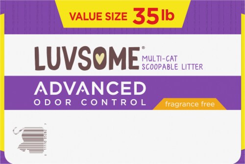 Luvsome® Advanced Odor Control Fragrance Free Multi-Cat Scoopable Cat Litter Perspective: top