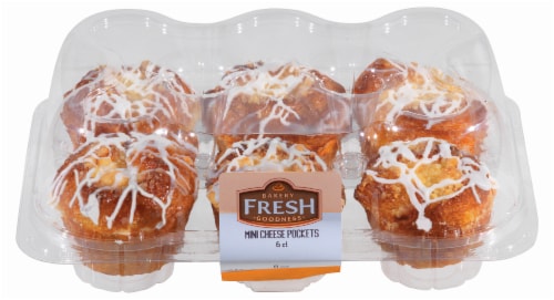 Bakery Fresh Goodness Mini Cheese Pocket Danishes Perspective: top