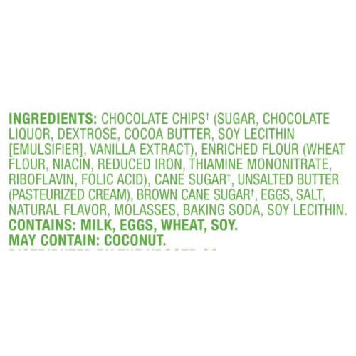 Simple Truth® Thin & Crispy Chocolate Chip Cookies Perspective: top