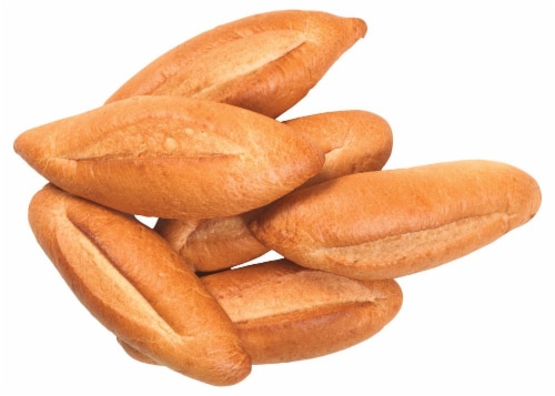 Bakery Fresh Goodness White Bolillos Rolls Perspective: top