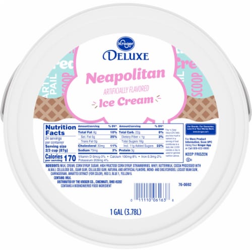 Kroger® Neapolitan Ice Cream Tub, 128 oz - Kroger