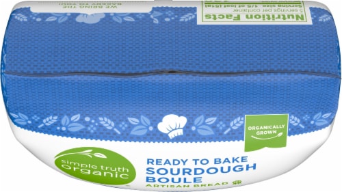Simple Truth Organic® Ready to Bake Sourdough Boule Artisan Bread Perspective: top