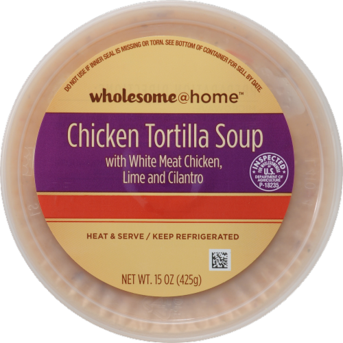 Wholesome@Home Chicken Tortilla Soup Perspective: top
