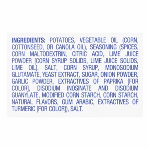 Kroger® Chili Lime Potato Chips Perspective: top