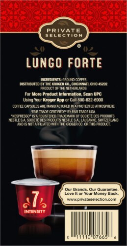 Private Selection® Coffee Capsules for Nespresso Original Machines Lungo Forte Espresso Medium Roast Perspective: top