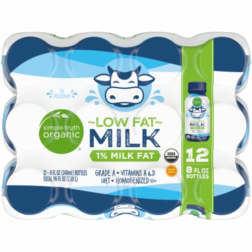 Simple Truth Organic® 1% Low Fat Milk Perspective: top