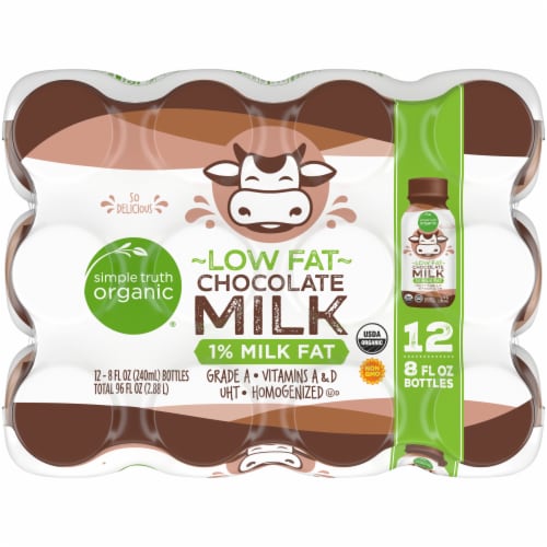 Simple Truth Organic® Low Fat Chocolate Milk Perspective: top
