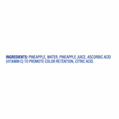 Kroger® Pineapple Tidbits Cups in 100% Pineapple Juice Perspective: top