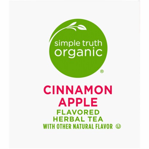 Simple Truth Organic® Cinnamon Apple Herbal Tea Bags Perspective: top