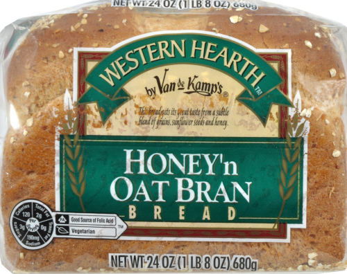 Western Hearth Honey N Oat Bran Bread Perspective: top