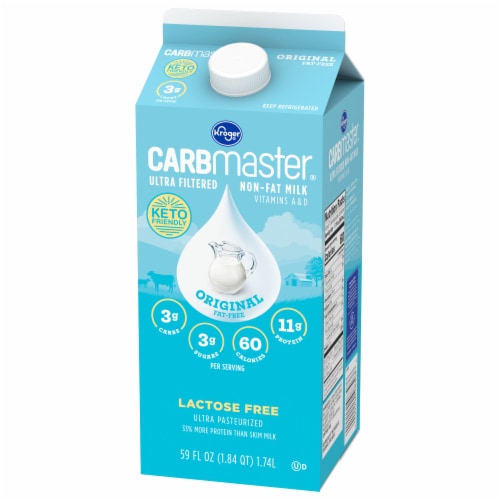 Kroger® CARBmaster® Lactose Free Non-Fat Ultra Filtered Milk Perspective: top