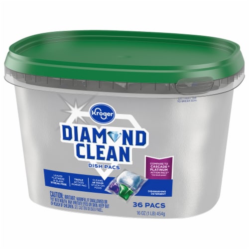 Kroger® Diamond Clean Dishwasher Detergent Pods Perspective: top