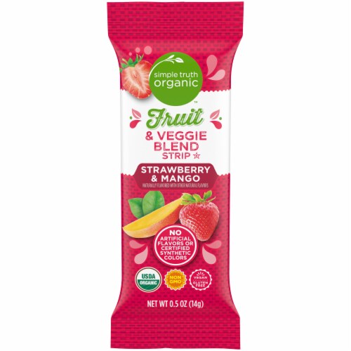 Simple Truth™ Organic Strawberry & Mango Strips Perspective: top
