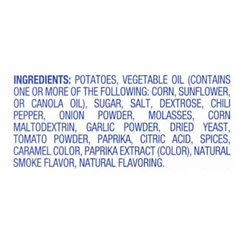 Kroger® Sweet & Mesquite BBQ Potato Chips Perspective: top