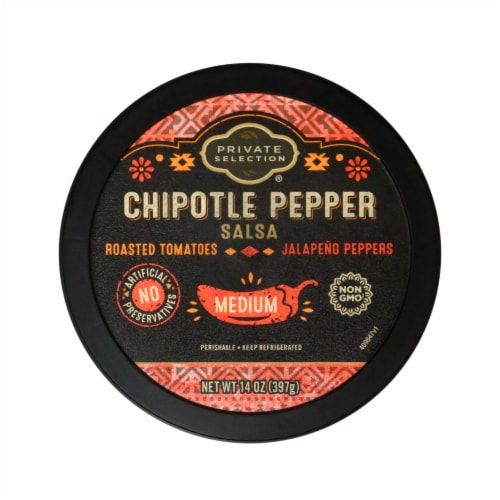 Private Selection® Medium Chipotle Pepper Salsa Perspective: top