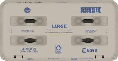 Kroger® Cage Free Large White Eggs Perspective: top