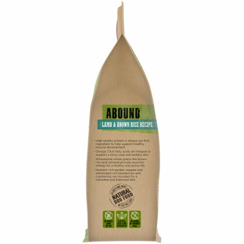 ABOUND® All Life Stages Dry Dog Food Lamb & Brown Rice Perspective: top