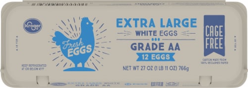 Kroger® Cage Free Extra Large White Eggs Perspective: top