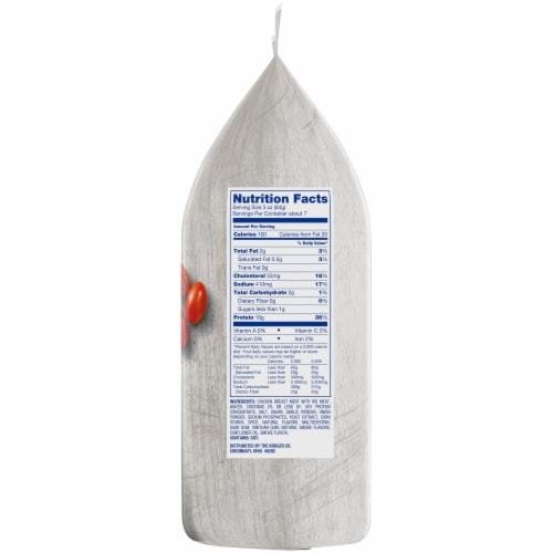 Kroger® Fully Cooked Frozen Boneless Skinless Grilled Chicken Breast Dices Perspective: top