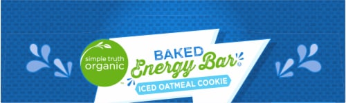 Simple Truth Organic™ Iced Oatmeal Cookie Baked Energy Bar Perspective: top